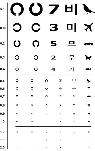 안과 시력검사 비용, 시력검사 열기구, 안경점 시력검사 비용, 병원 시력검사표, 시력검사표 외우기