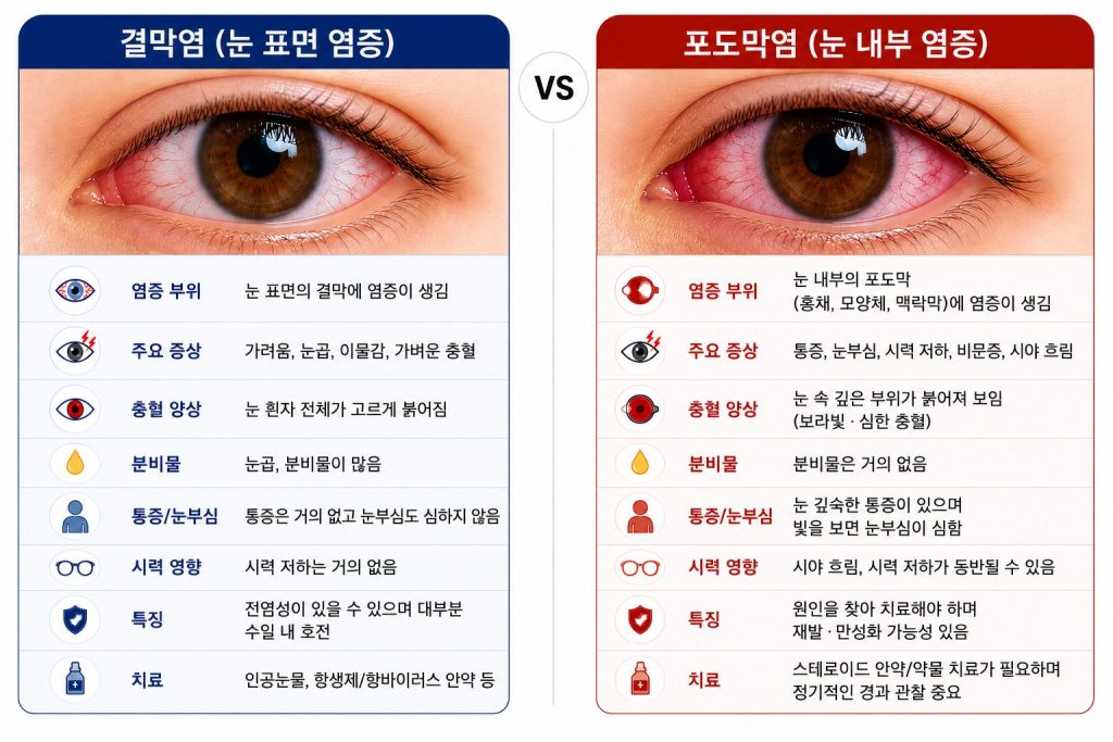 포도막염 치료 기간은? 한쪽 눈이 뿌옇게 보인다면 포도막염 증상일까?