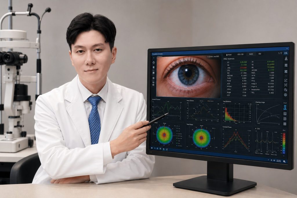 인공눈물에도 증상이 반복될 때 - 성모진안과 정밀 검사