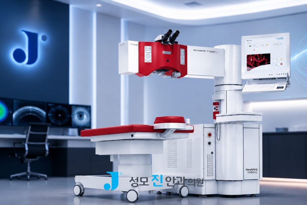 강남역 고도근시를 위한 투데이라섹은 아마레스 레드 사용하는 성모진안과