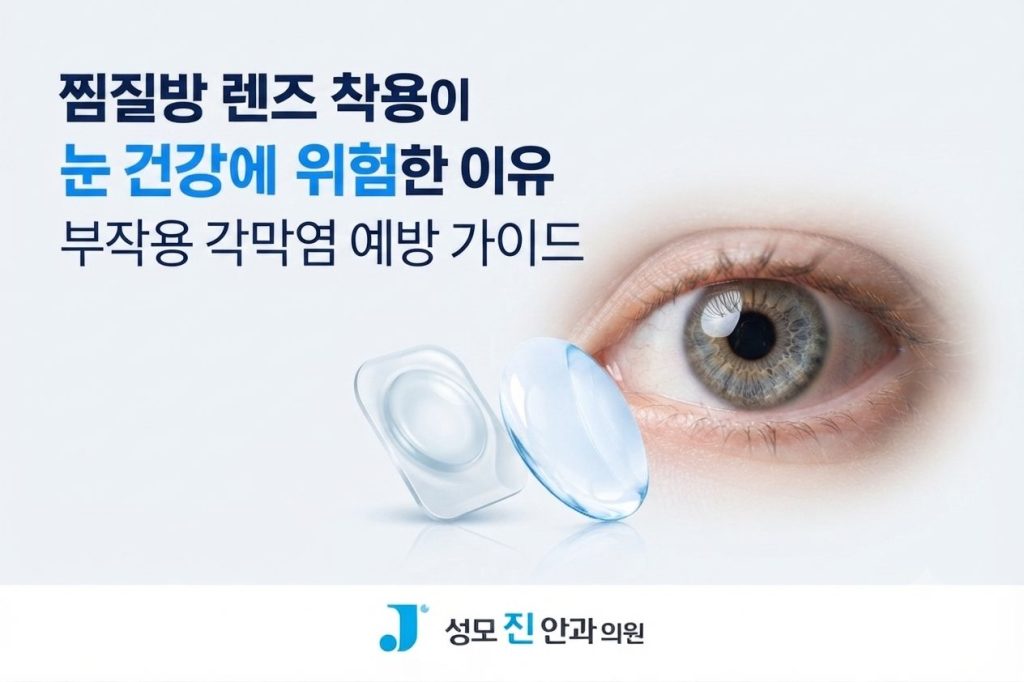 찜질방 렌즈 착용이 눈 건강에 위험한 이유와 부작용 각막염 예방 가이드