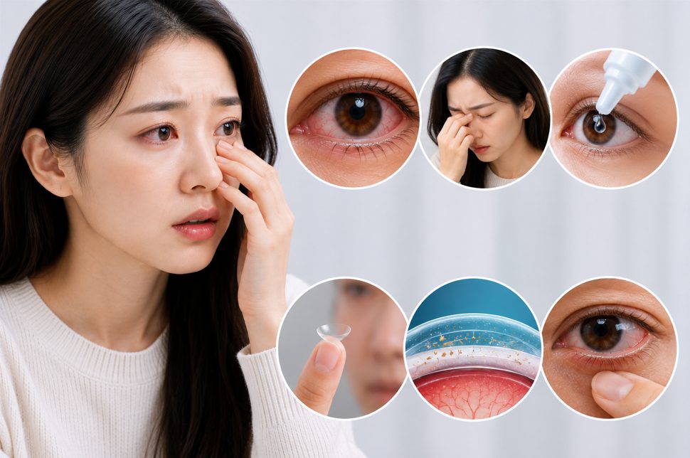 스마일 라식 전 렌즈 착용은 안구 건조증을 유발