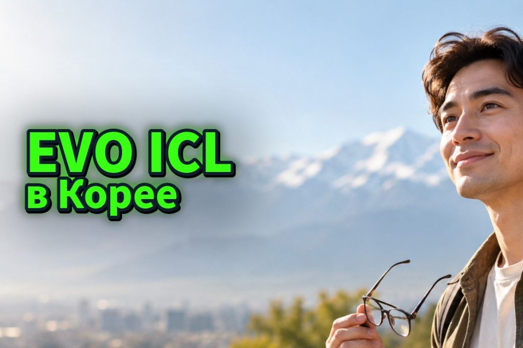 Мужчина из Казахстана снял очки в парке Алматы - EVO ICL в Корее