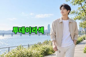 투데이라섹 — 올레이저 라섹 후 안경을 손에 들고 한강변을 걷는 남성